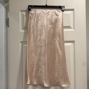 Babaton slip Satin midi Skirt